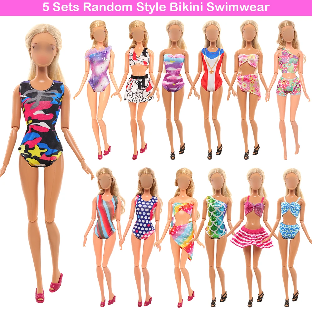 Barwa Doll Clothes Toys 27 PCS=7 Swimsuits+2 Life Buoys+1 Balloons+2 Dogs+2 Glasses+10 Shoes+1 Life Jackets+1 Surfboard+1 Hat