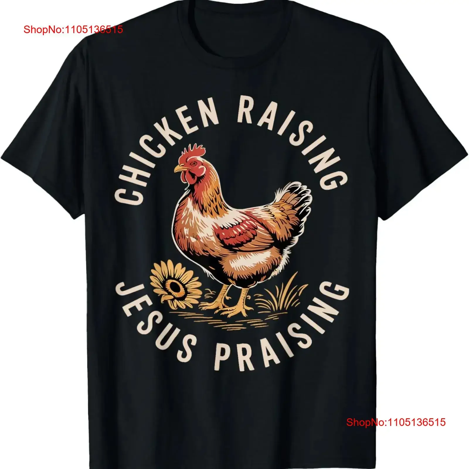 Chicken Raising Jesus Praising T Shirt  vintage Washed Unisex Soft Breathable homme Casual Versatile fashion Stretched graphic
