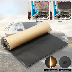 Car Sound Proofing Deadening Mat Heat Closed Cell Foam Anti-noise 3/6/8/10mm Thickness Car Truck Sound Insulation Cotton 50x30cm