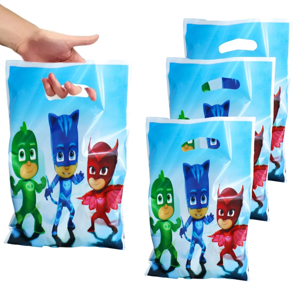 PJ Masks Gift Bags Birthday Decoration PJ Mask Connor Goody Biscuit Package Amaya Candy Bag Baby Shower Kids Gift Party Supplies