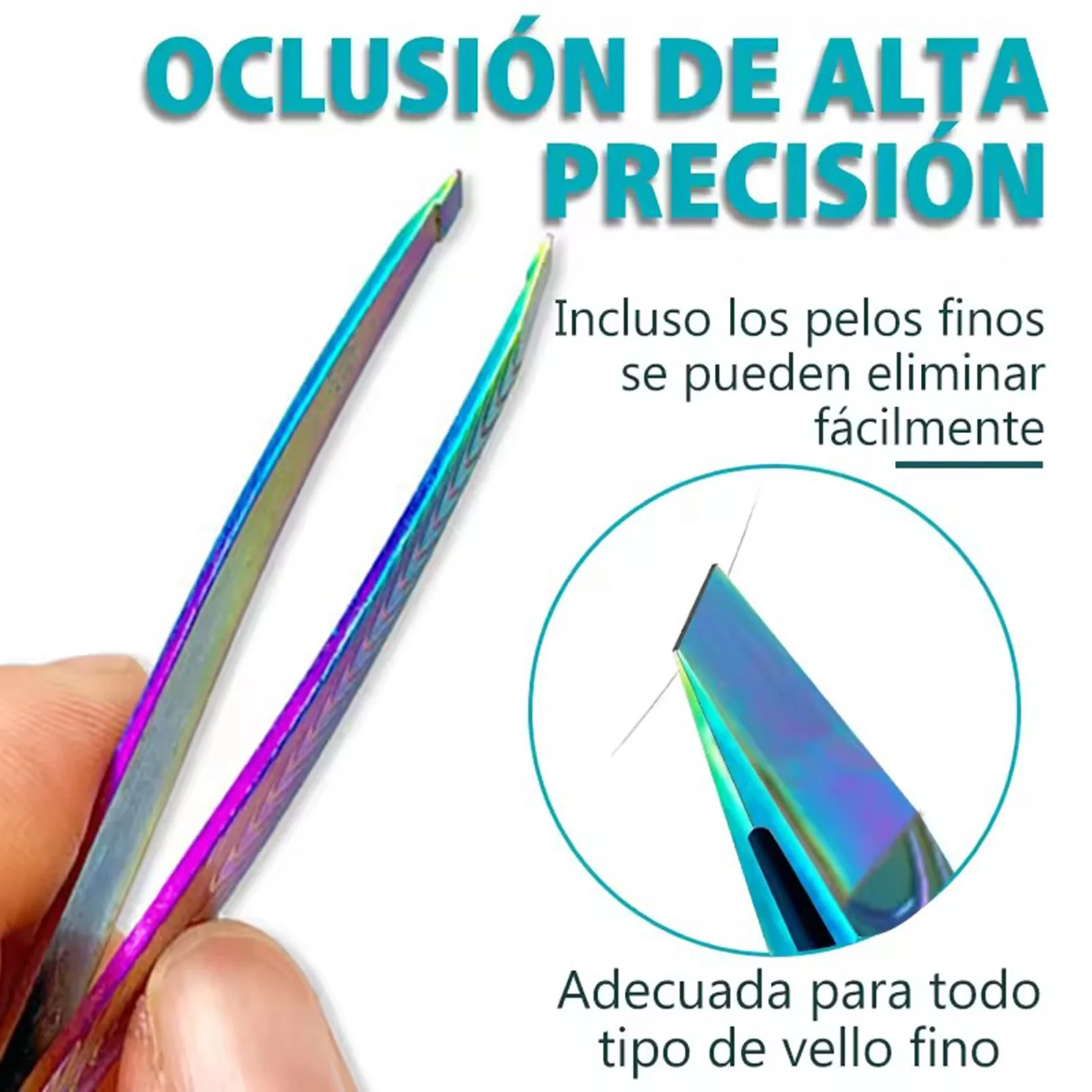 Pinzas profesionales para maquillaje, extensiones de pestañas, aplicador de extensión, depilación, cejas