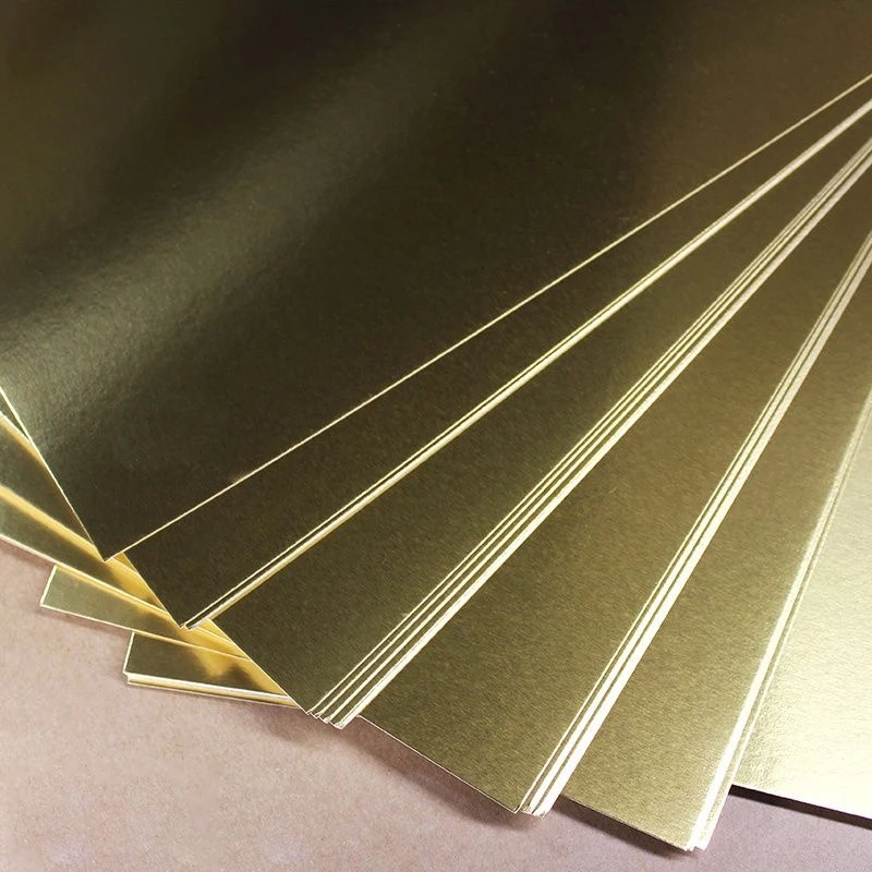 ﻿ ﻿ A4 250G 20 Sheets Single-Sided Gold Silver Card Paper Extra Bright Silver Sub Golden Handmade DIY Laser Printing Cardboard