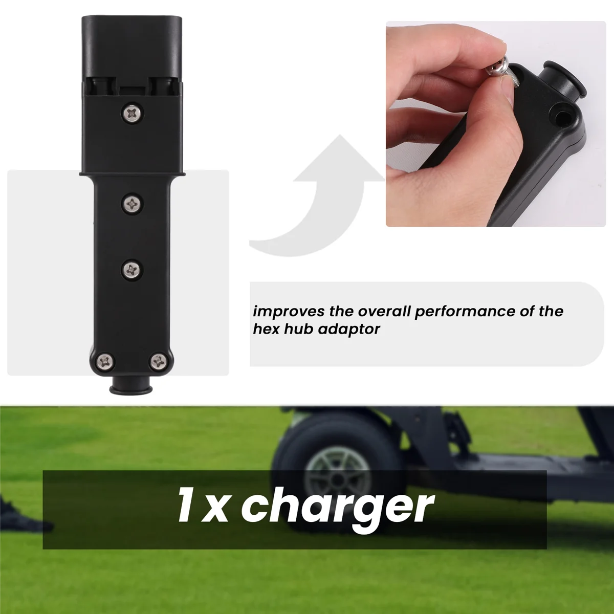 Chargeur de batterie DC Plug pour Yamaha G19 Golf Cart DC discrerette Chargers, 48-Volt JR1-H235A-00