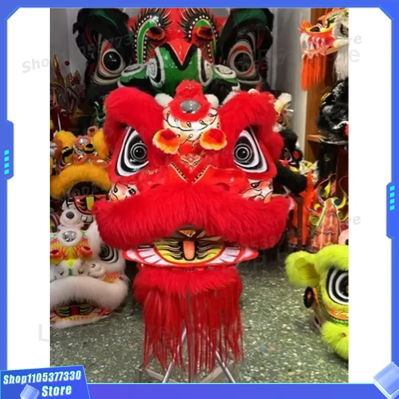 Foshan South Lion Dance Head Traditional Chinese Performance Props Dragon Style Festival Celebration Costume Accessory for