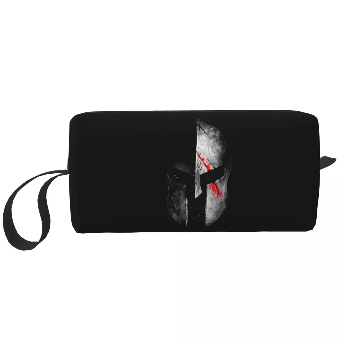 Kawaii Sparta Skull Spartan Helmet Travel Toiletry Bag for Women Cosmetic Makeup Bag Beauty Storage Dopp Kit