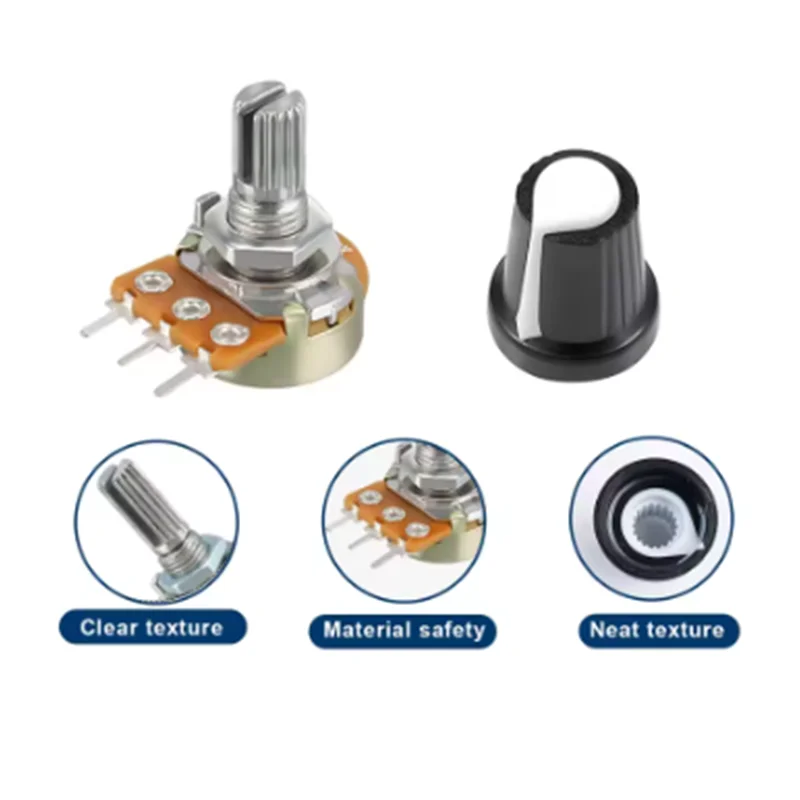 5 قطعة WH148 الجهد 3Pin 1K 2K 5K 10K 20K 50K 100K 250k 500K 1M أوم الخطي تفتق الروتاري الجهد المقاومات AG2 #3