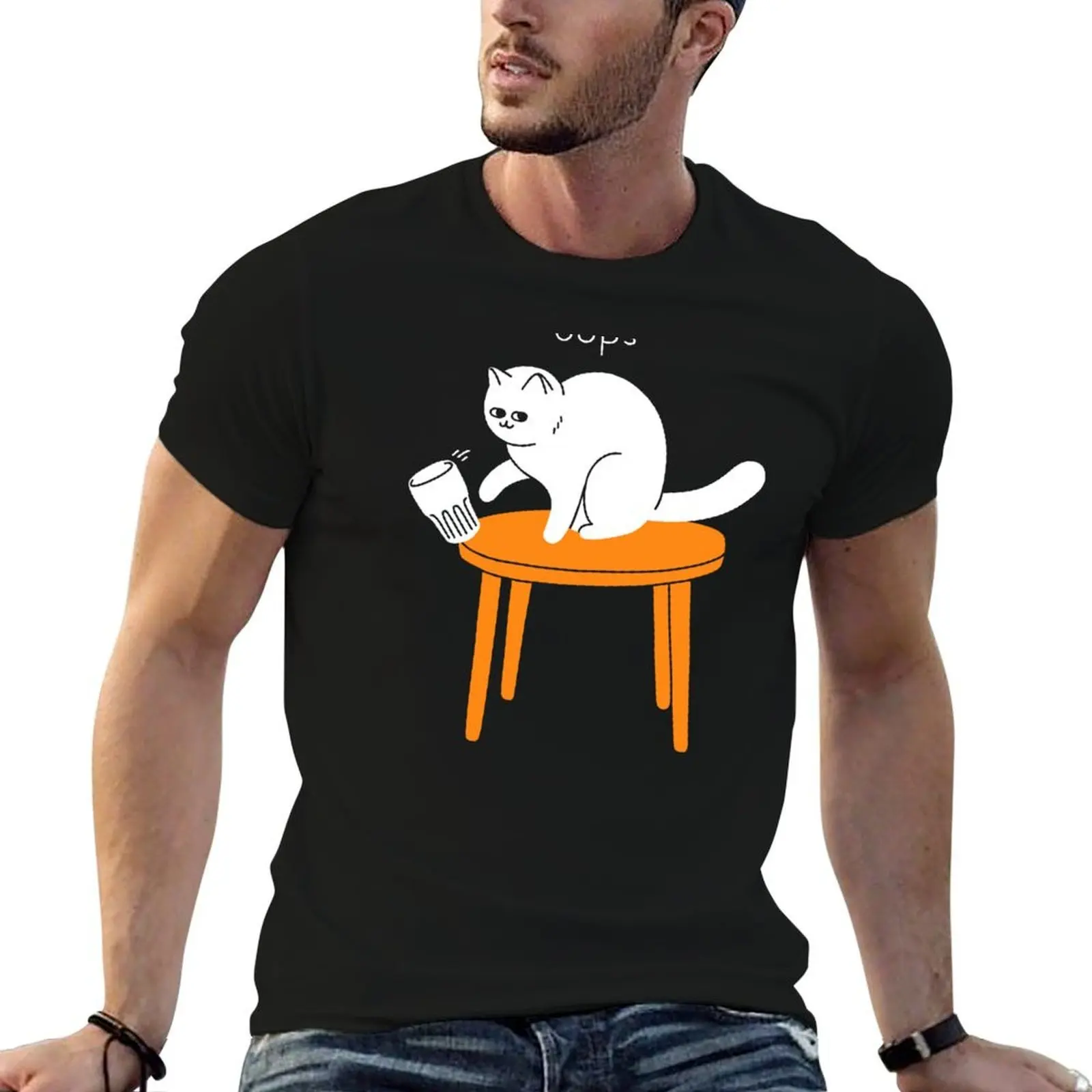 

Oops T-Shirt essential t shirt t shirts for man slim fit T-Shirt
