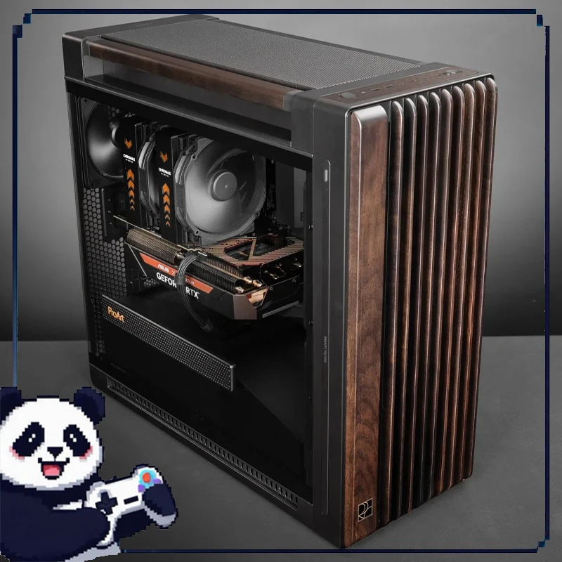 Proart Pa602 Pc Case Side Transparent Walnut Art Infrared Dust Detection 450mm Graphics Card 190mm Cpu Gaming Desktop Case