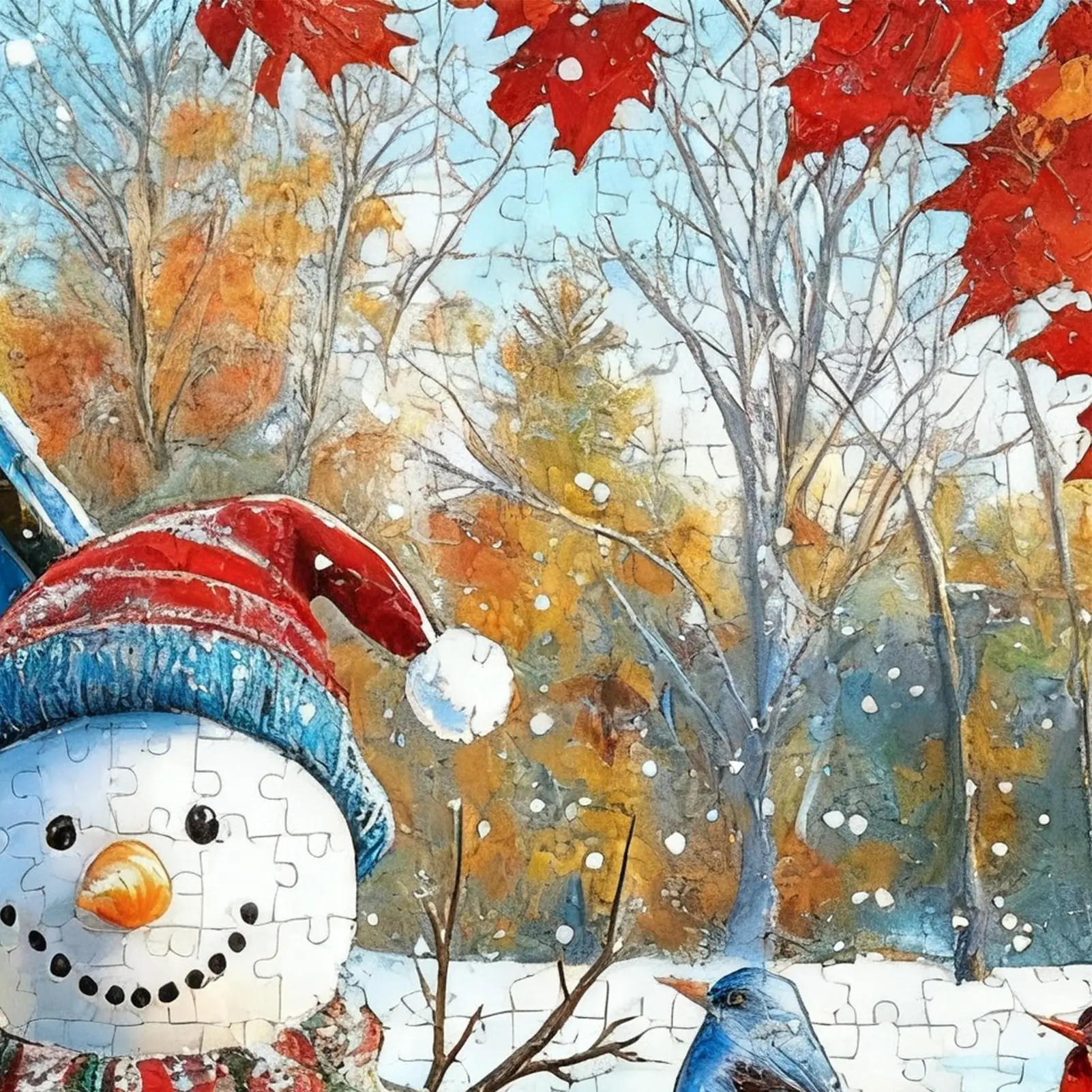 ثلج بازل قطع 1000 قطعة لعبة الأسرة عيد الميلاد ثلج بازل قطع للنساء الرجال الأصدقاء عيد ميلاد السنة الجديدة المنزل #5