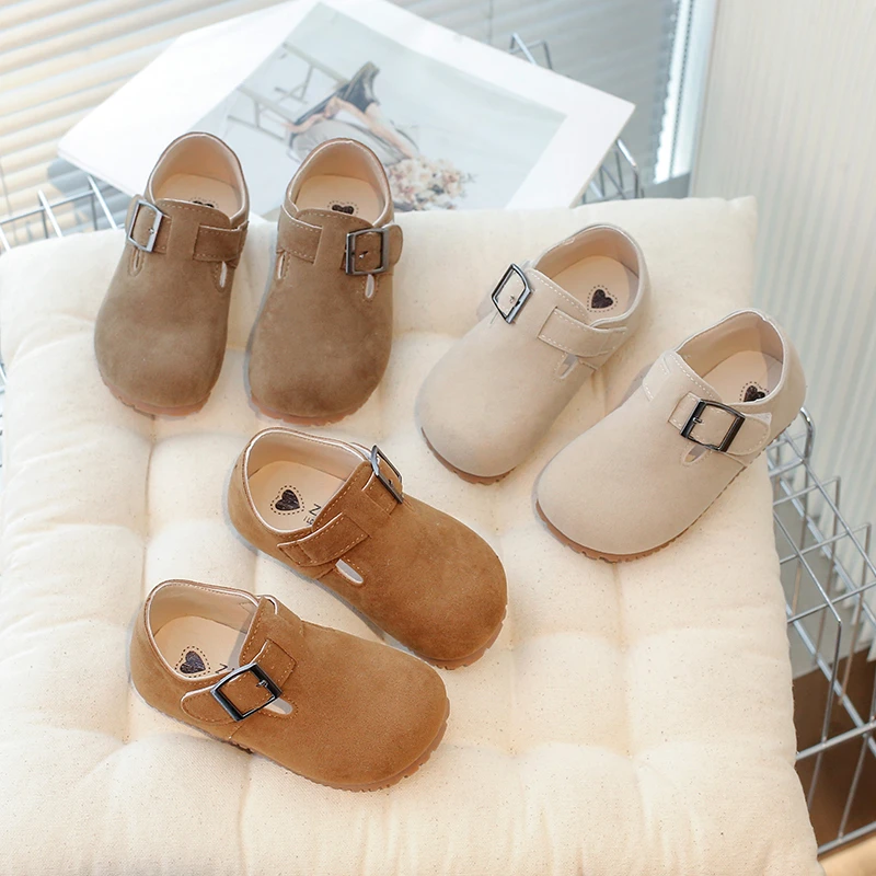 

2025 New Children's Soft Bottom Shoes Spring Autumn New Style Baby Girls Soft Sole Shoes Boys Versatile Retro Shoes