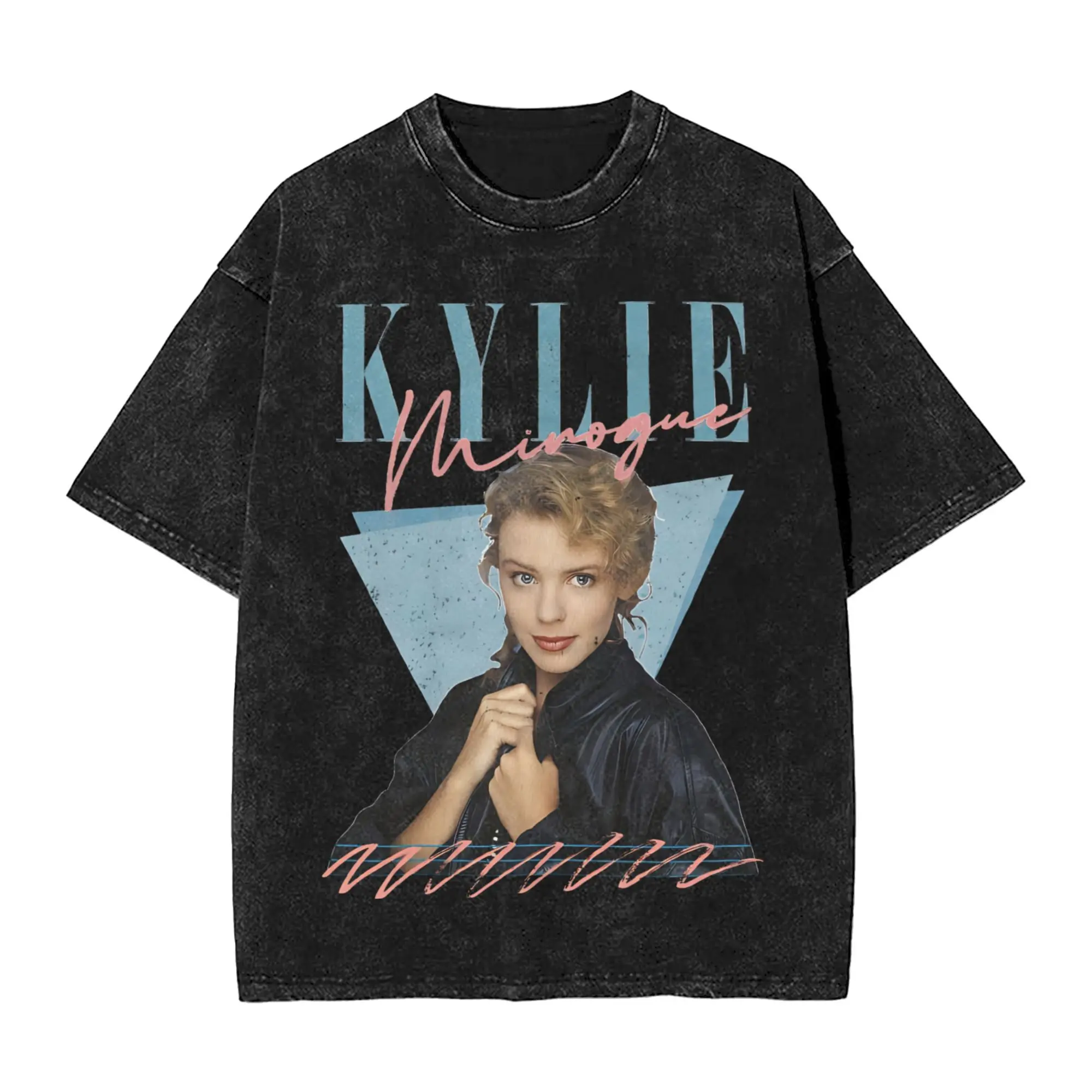 

Футболка Kylie 80s в стиле ретро, футболки в стиле хип-хоп, винтажная футболка с короткими рукавами, летние хлопковые футболки с круглым вырезом, большие размеры