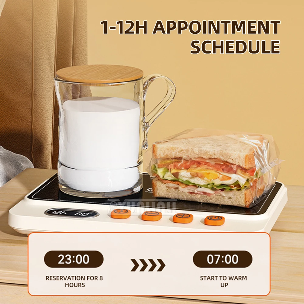 Yunlin Li Heated Serving Tray Adjustable Temperature Constant Cup Mat A328 Warmth for Drinks Home Comfort