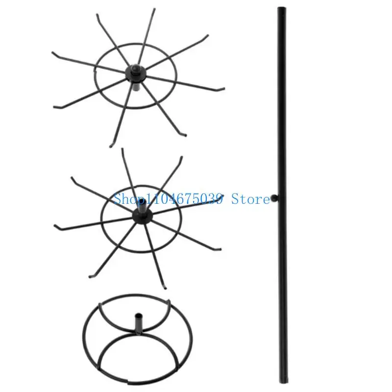 5asd Jewelry Bracelet Display Stand 2 Tier Revolving Countertop Jewelry Hanger for Girl Home Use Kitchen Cabinet