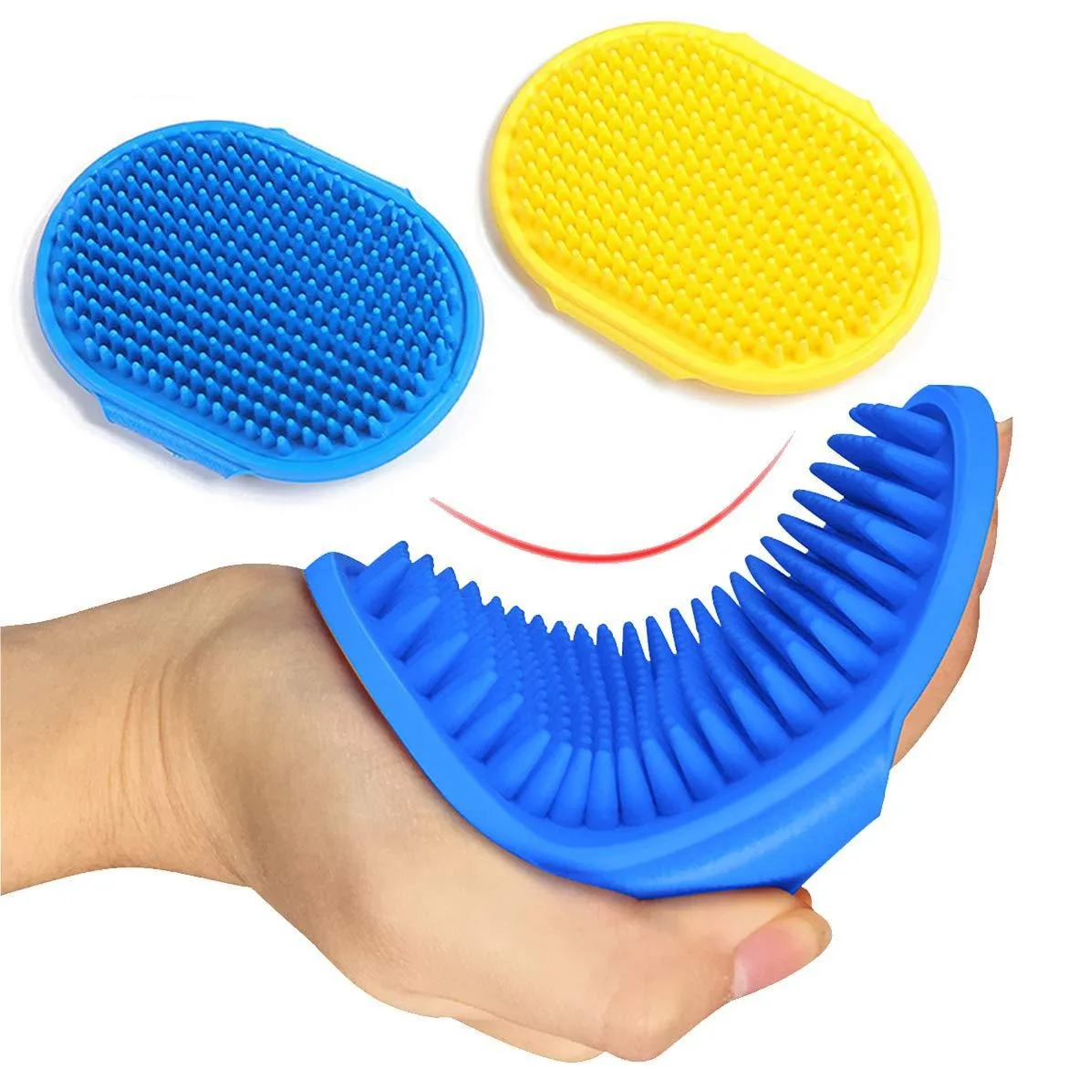 Dog Bath Brush Silicone Pet Massage Brush Cat Rub Bath Brush Bath Gloves Cleaning Supplies Wholesale