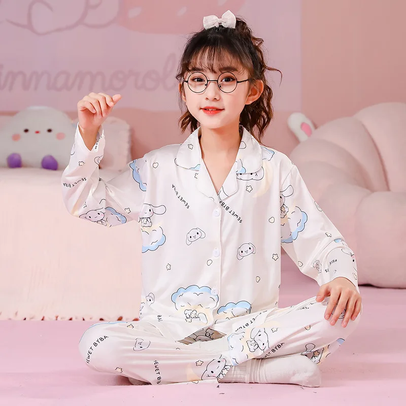 Loungewear Sets for Children Children\'s Pajamas Girls Clothes 2 to 8 Years Pajama Girl Sleepwear Robe Clothing