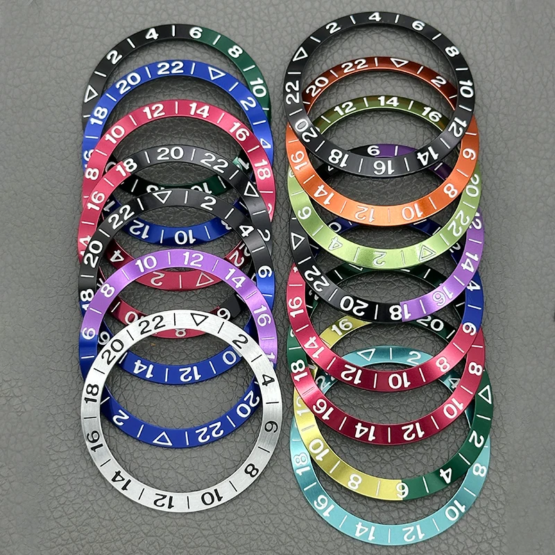 38mm SKX007 Bezel Curved Metal Bezel Insert Fit SKX007 SKX009 SRPD GMT SUB And Seamaster 300 Series Watch Bezel Ring