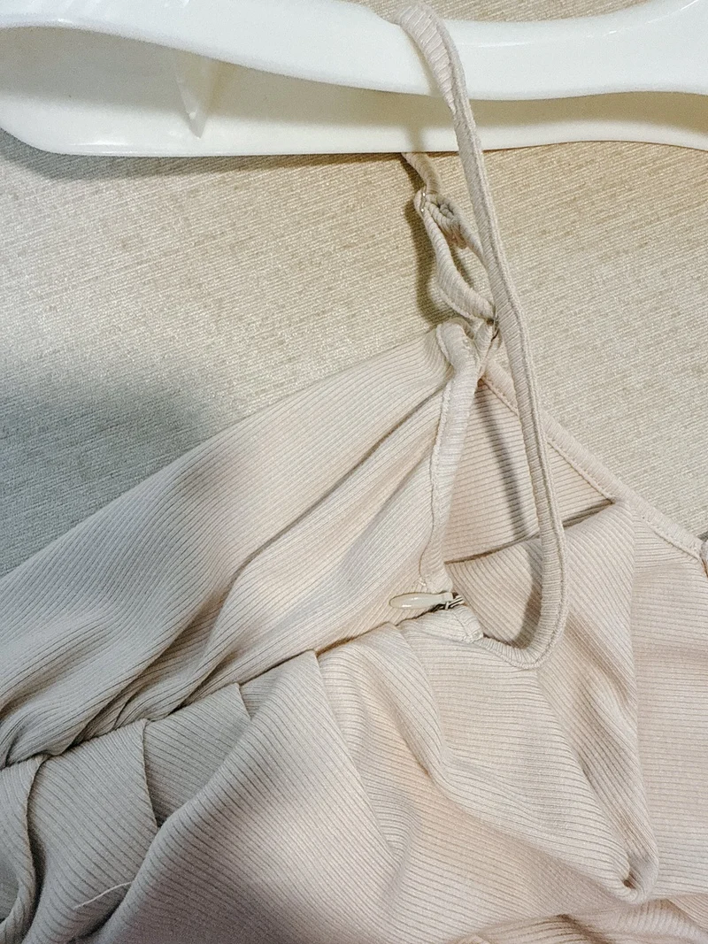 여성용 하이웨이스트 니트 랩 바디콘 드레스, 플리츠 디자인과 플리츠 장식, 사이드 지퍼