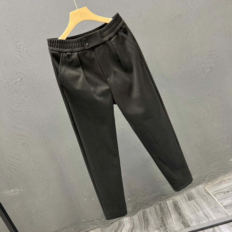 

Простые брюки для молодых студентов, мешковатые мужские спортивные брюки, повседневные корейские распродажи Y2k, новые элегантные спортивные штаны для мужчин