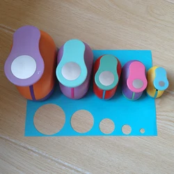 Cortador de papel circular redondo para manualidades, perforador escolar para álbum de recortes, perforador de agujeros EVA, 3