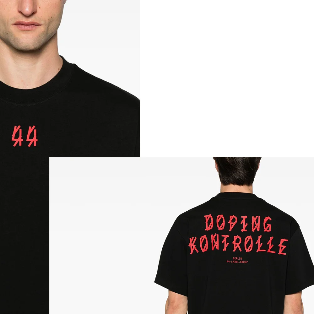 

44 Digital Printed Cotton T-shirt Men's and Women's Hip Hop Letter Printed T-shirt Quality Designer Brand T-shirt Top Streetwear