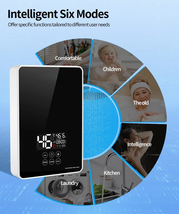 2026 New Household Thermostatic Electric Water Heater, Quick Heating