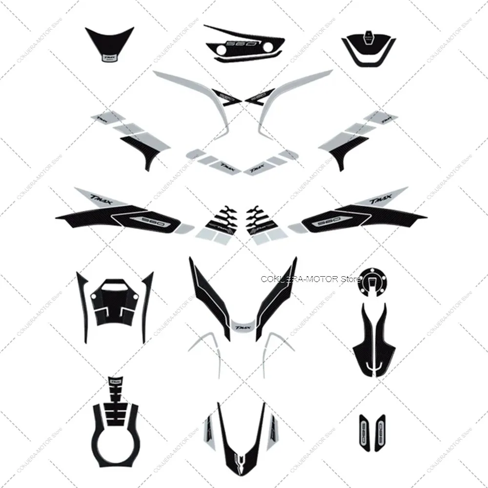 

Tank Pad For TMAX 560 2022 Motorcycle Accessories 3D Epoxy Resin Protection Sticker Kit