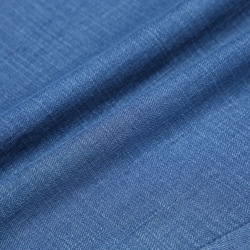 Letnie męskie spodnie do kolan marki męskie czarne elastyczne spodenki jeansowe klasyczne Business Casual Stretch proste dżinsy — zdjęcie 4
