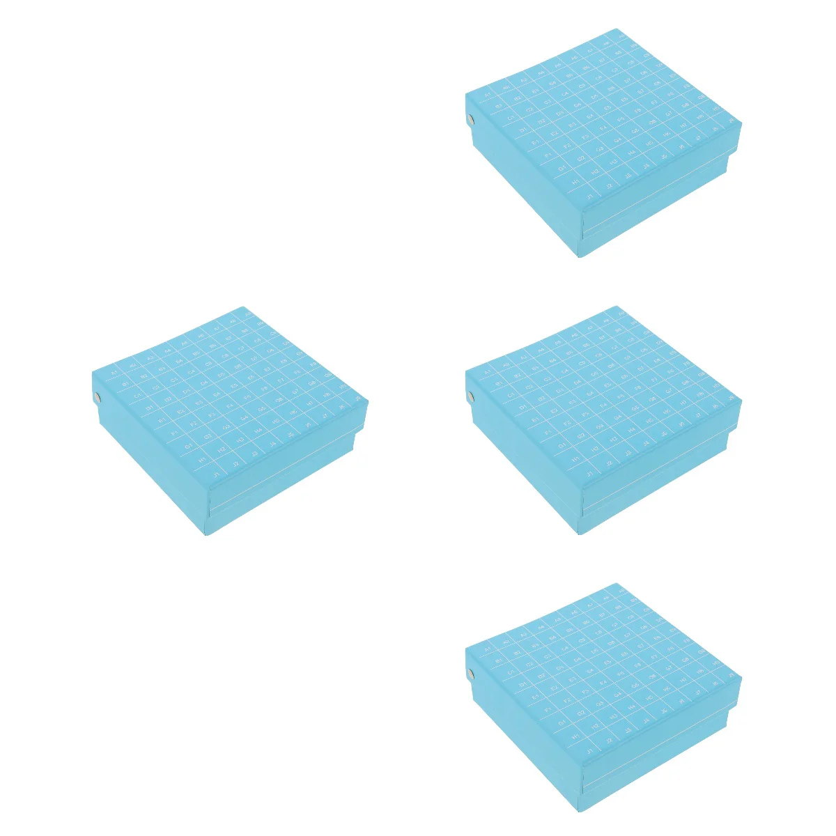 4 PCS Paper Freezer Tube Box Storage Holder Centrifuge Microcentrifuge Container Tubes Rack for