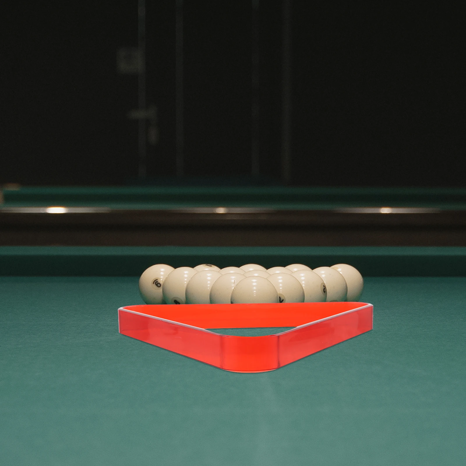 

Billiard Ball Rack Sturdy Plastic Triangle for Pool Table Accessories Fits Standard Size Balls Organizer Holder