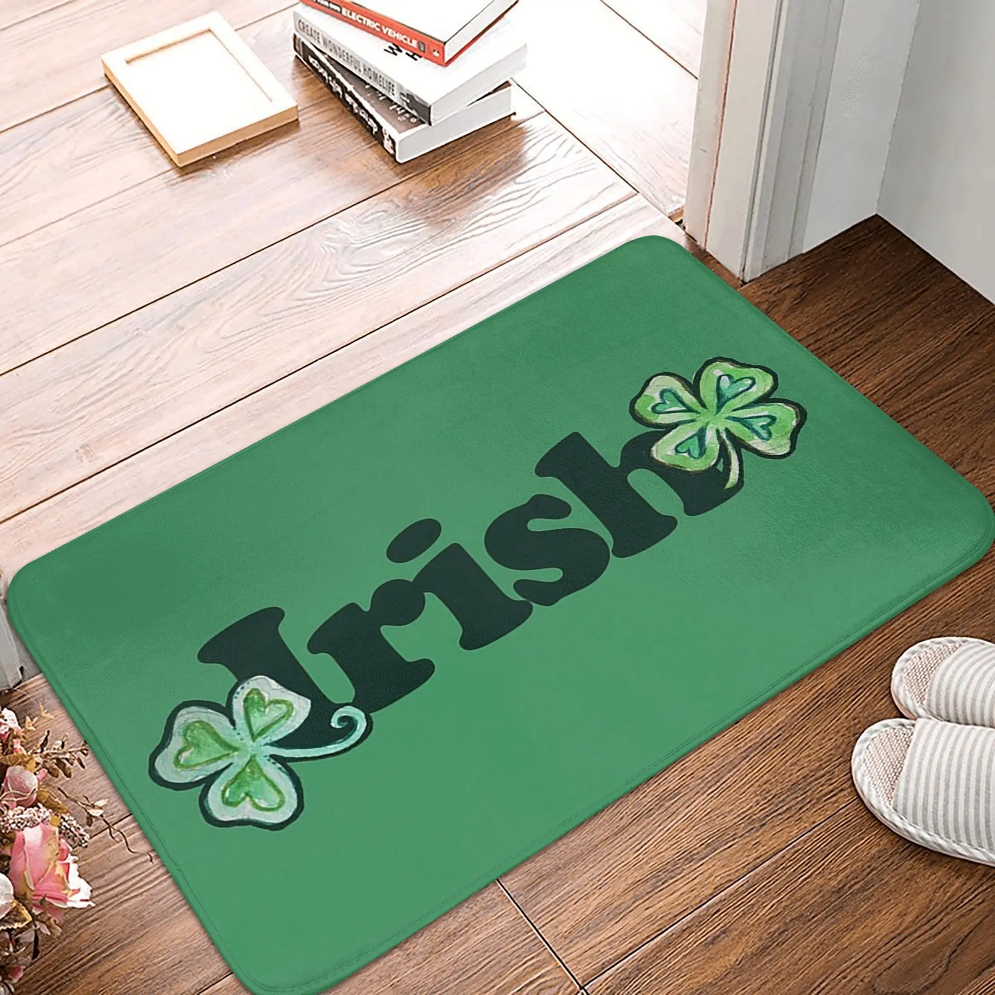 

Irish Non-slip Doormat Floor Mat Durable Carpet Rug for Kitchen Entrance Home Balcony Footpad Mats