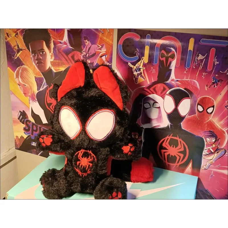 2024 Spiderman Miles Plush Doll Anime Spider-Man:Into The Spider-Verse Soft Plushie Stuffed Pillow Toy Boys Gift For Girl