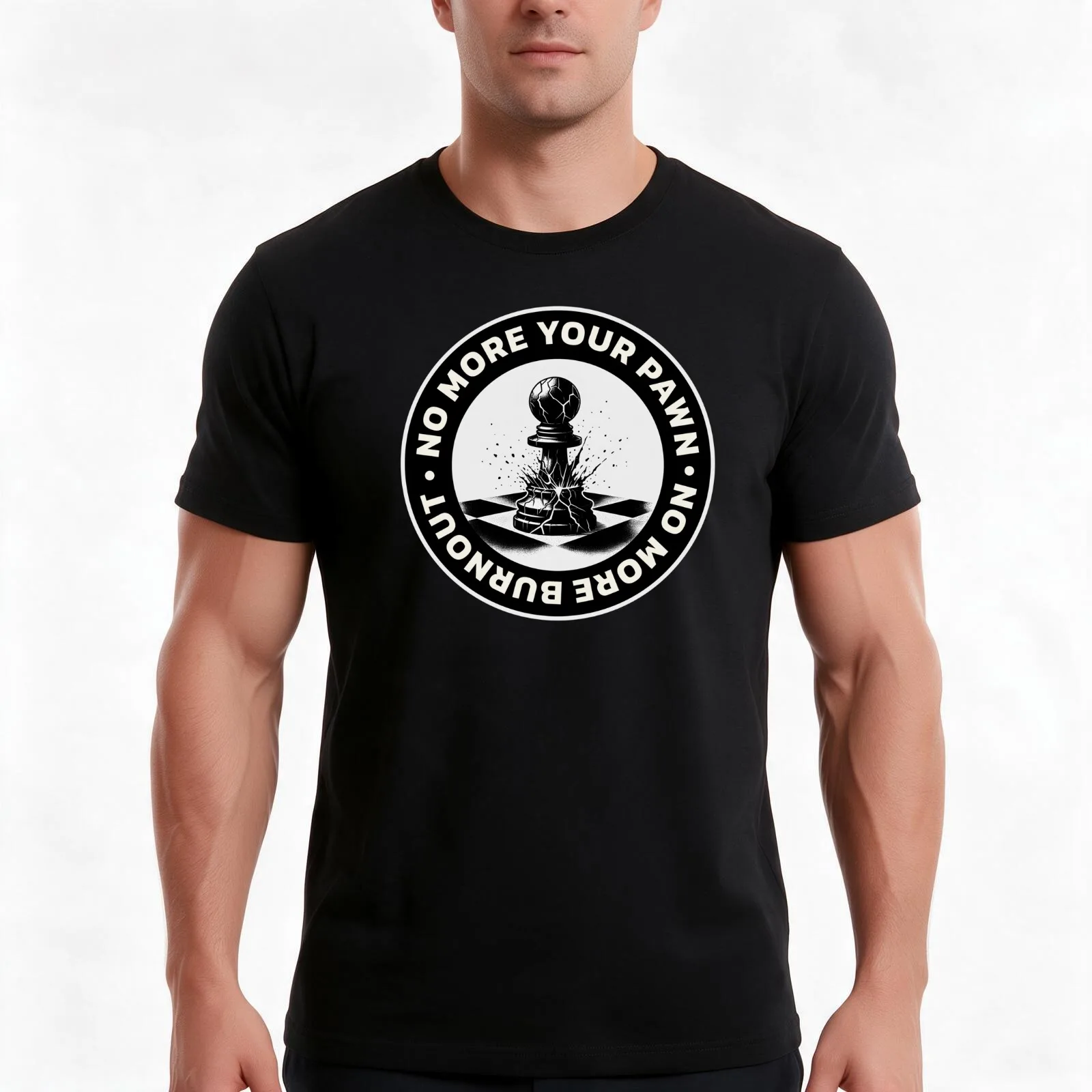 No more burnout, I will no longer be a pawn on your chess board T-Shirt, Summer Casual Cotton Tee, Oversized Streetwear Tops