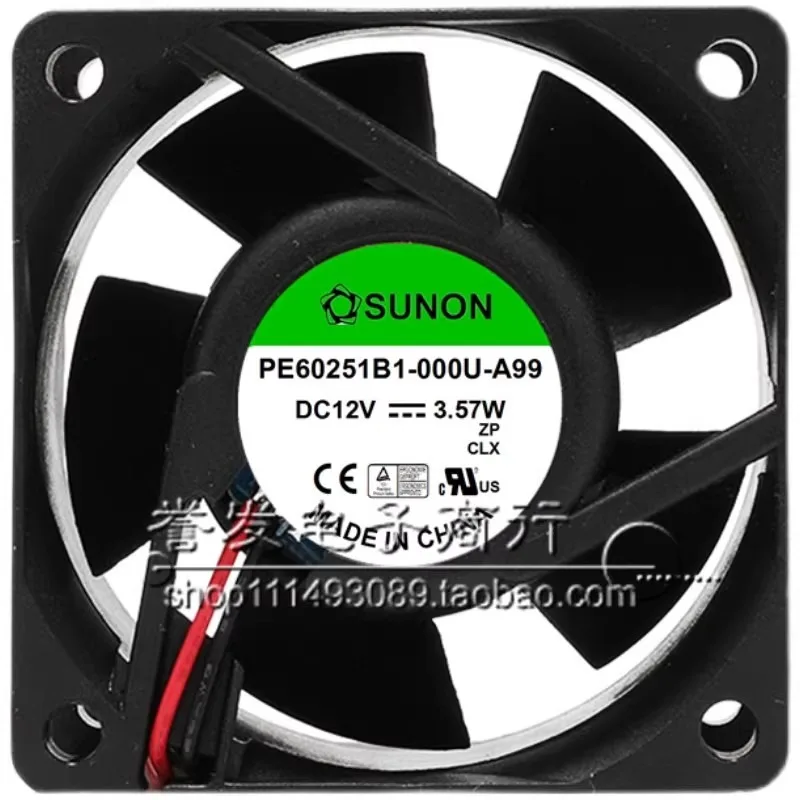 NEW Cooling Fan for SUNON PE60251B1-000U-A99 6CM Switch Fan 12V 3.57W - Detail 1