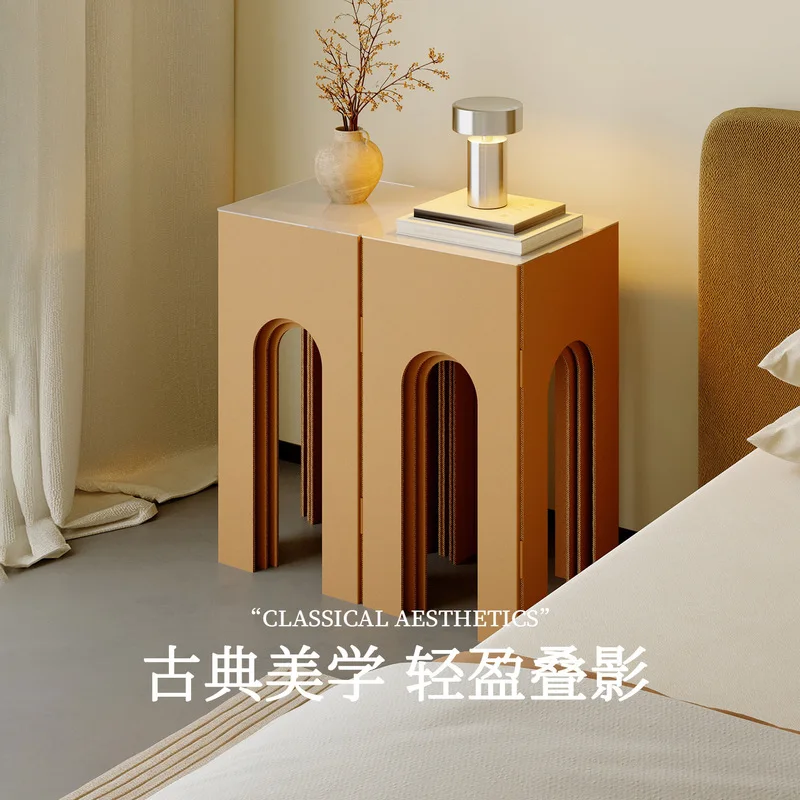 Eighteen-Layer Corrugated Cardboard Display Stand, Roman-Style Display Cabinet, Sample Display Cabinet, Beauty Salon Product Dis