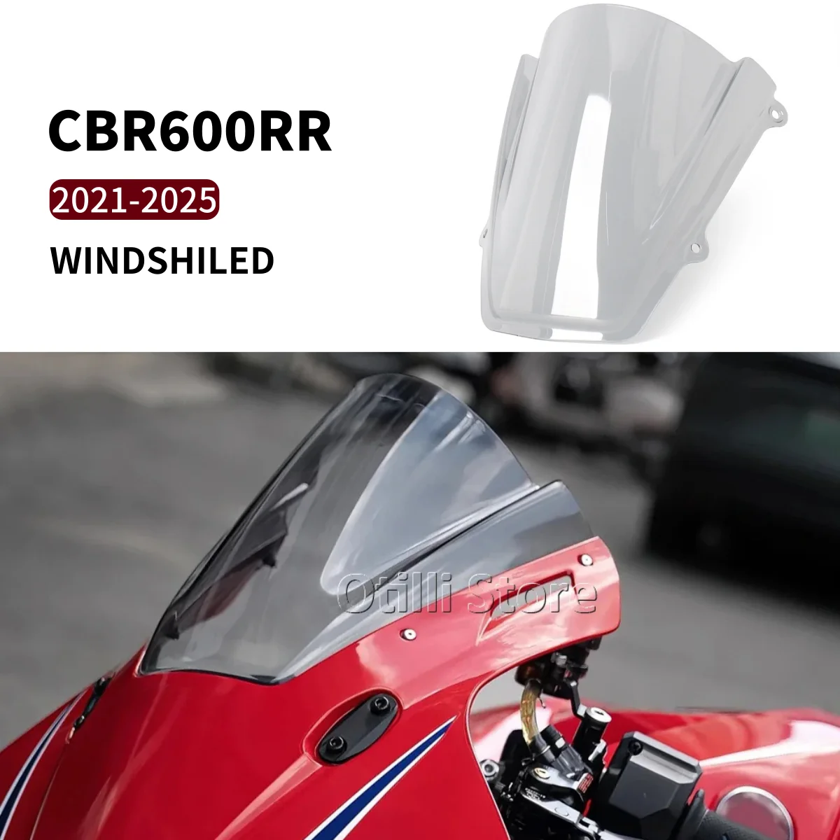 

Ветровое стекло для мотоцикла Honda CBR 600RR 2021-2025, защита от ветра, дефлектор для CBR600RR CBR 600 RR 2022