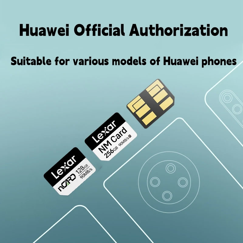 Lexar 256Gb Ncard 128Gb 64Gb Nano Card High Speed Flash Telefoon Geheugenkaart 100% Originele Nm Kaart voor Huawei P40 Mate 30 Pro