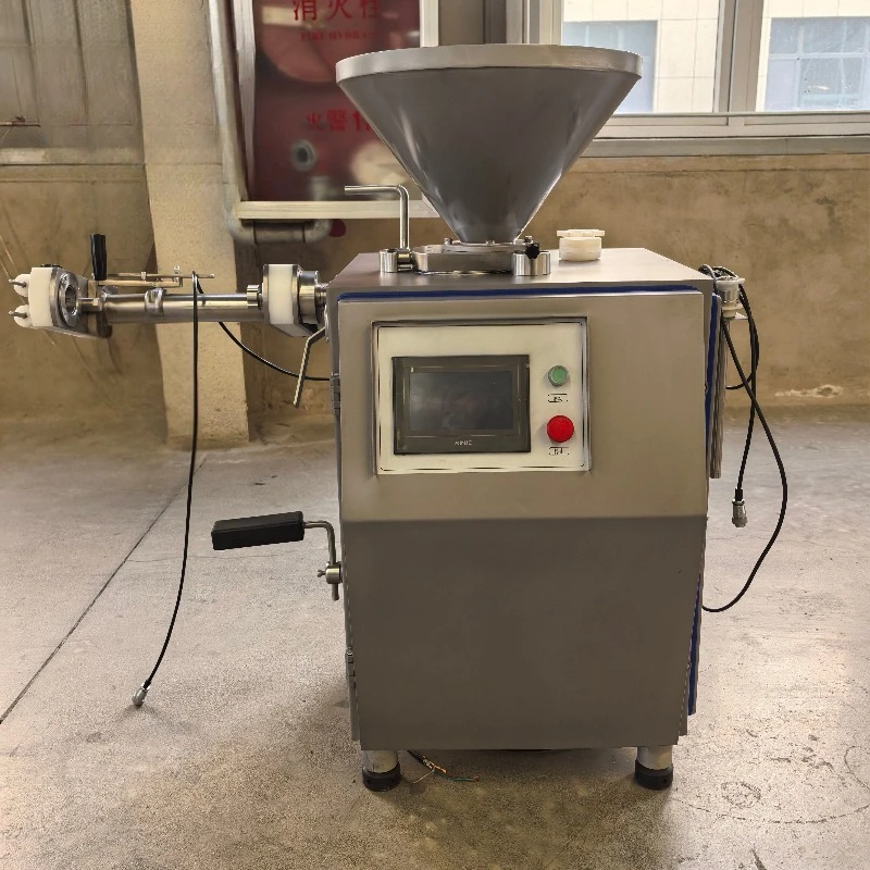 Customize Automatic Electric Vacuum Sausage Stuffer Linker Sausage Tying Machine for Meat Quantitative Filling Production Line