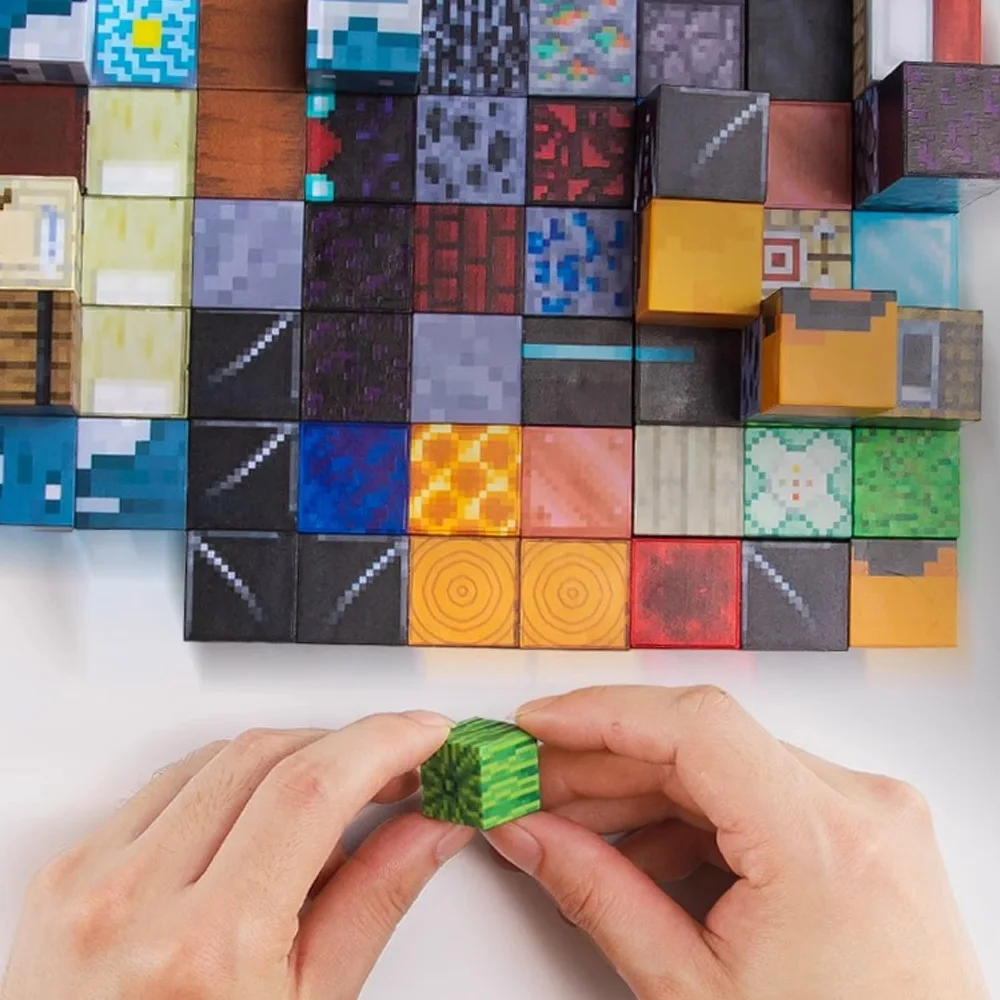 50 ~ 300 اللبنات المغناطيسي الألغام العالم مكعب المغناطيس العالم مجموعة للبنين بنات طفل البناء DIY نموذج الأطفال لعبة حسية