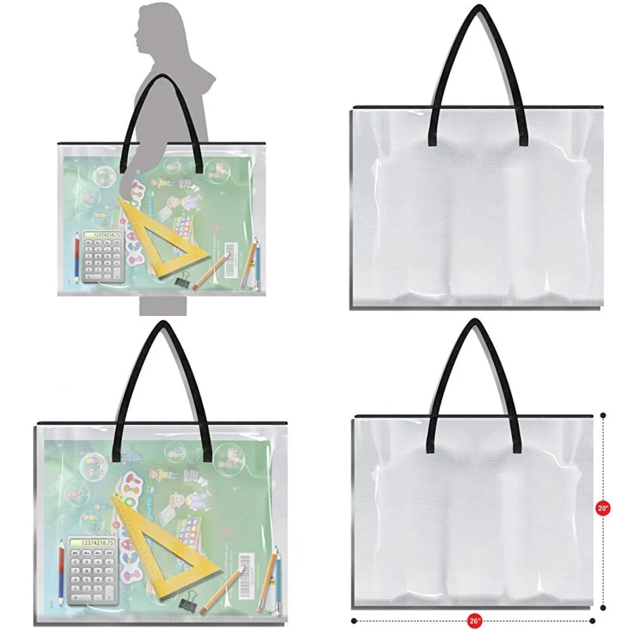 حقيبة مخطط تخزين فنية للوحة الإعلانات لملصق الفن 26 × 20 - حافظة واقية متينة لتخزين العرض و