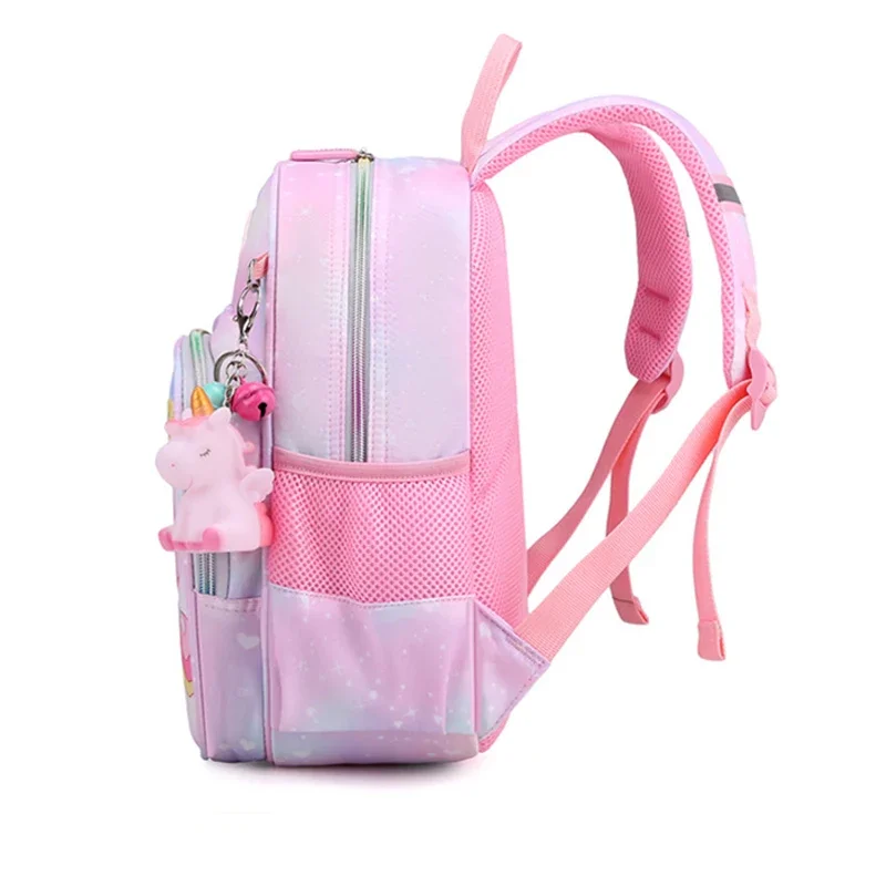 Nueva Mochila de unicornio para niñas, mochilas escolares de princesa rosa de dibujos animados, mochilas para niños, Mochila Infantil Escolar