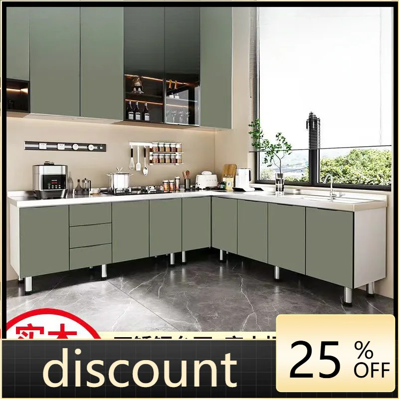 

LH light luxury simple cabinet stainless steel household kitchen stove cabinet simple assembly