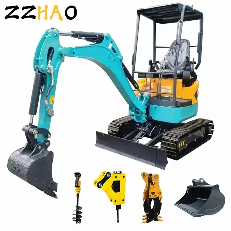 Mini Micro Digger 1 Ton 2 Ton Mini Excavator Products Are Widely Used In Construction Small Digger