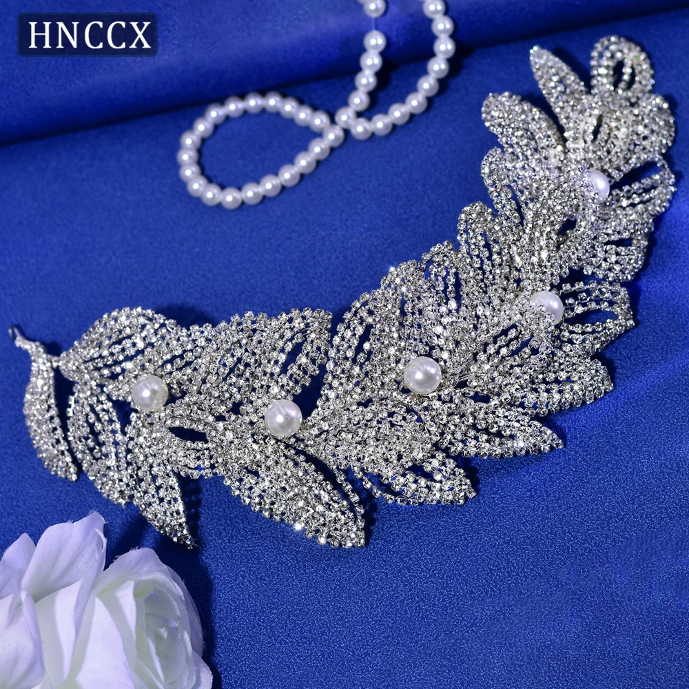 HNCCX-Bande de Sauna en Strass Brillants, Accessoires pour Cheveux, Ornements de Mariage CP366