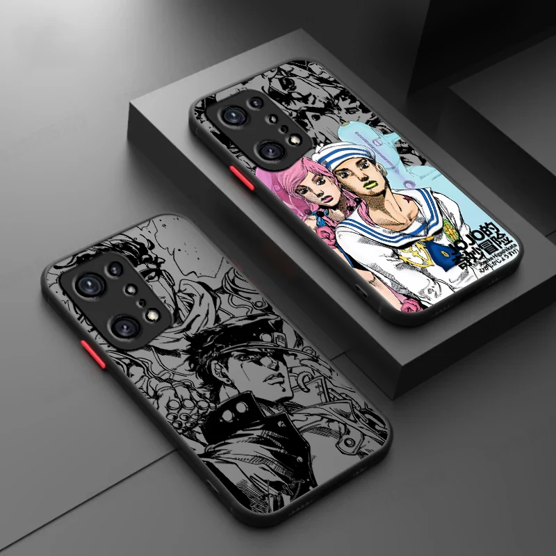 JOJO Anime Kujo Jotaro For OPPO Realme 11 10 9 Pro Plus 9i 8i 7i 6S 5 6i 5i Pro Global 4G 5G Frosted Translucent Phone Case