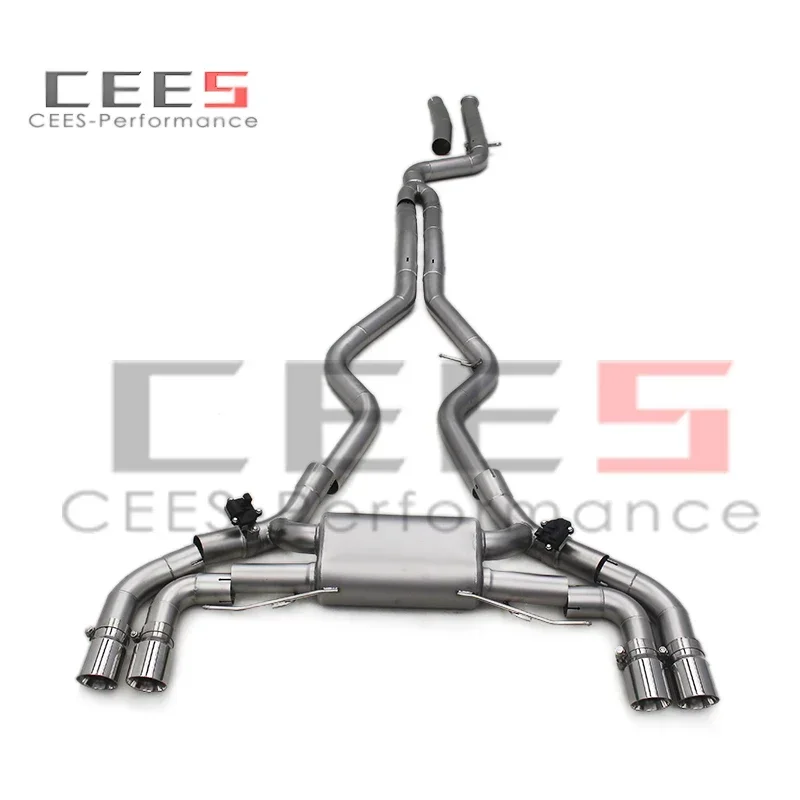 

Выхлопной глушитель CEES Catback для BMW M340i/M340 3,0 T 2019-2022, выхлопной глушитель из нержавеющей стали Valvetronic T, выхлопные трубы