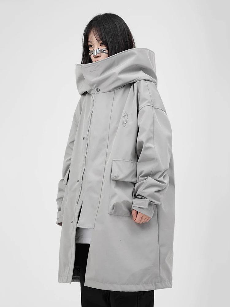 Piumino invernale lungo rimovibile con fodera interna Piumino con cappuccio da donna Piumini al ginocchio in piumino d'anatra bianco Capispalla Parker caldi femminili