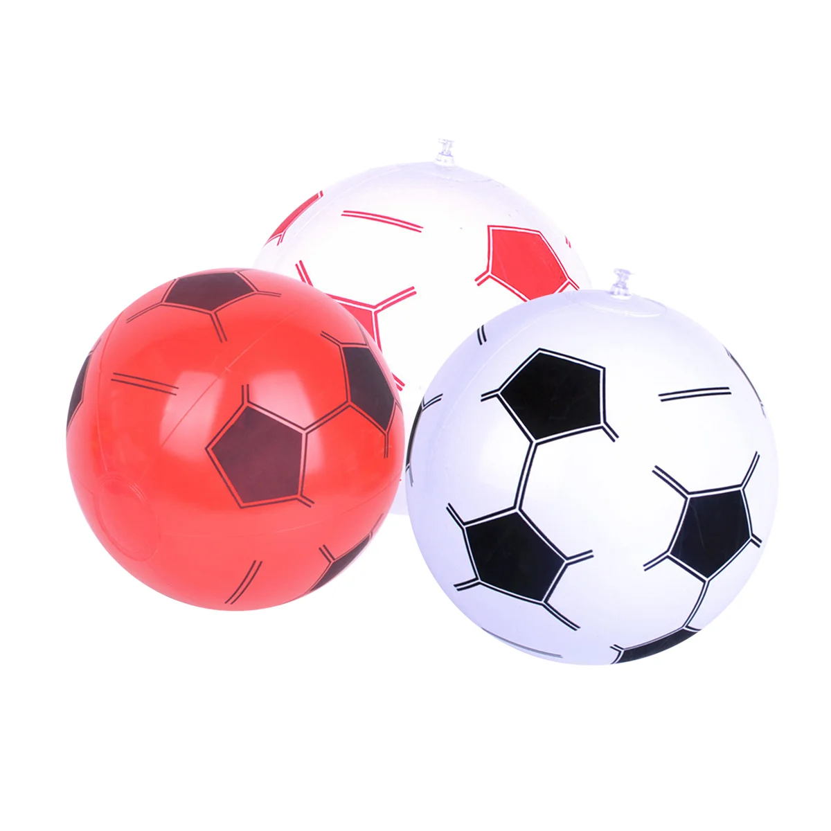 

3Pcs Inflatable Soccer Balls Kids Football Toys Party Favors Supplies Decorations Set (Random Color)