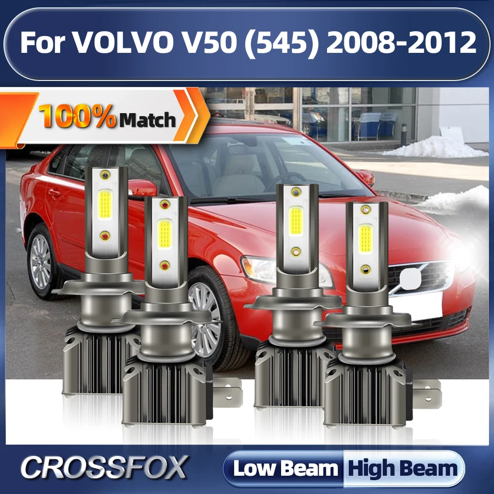 

Car LED Headlights Bulbs 240W High Power 6000K CSP Chip Auto Headlamps 12V For VOLVO V50 (545) 2008 2009 2010 2011 2012