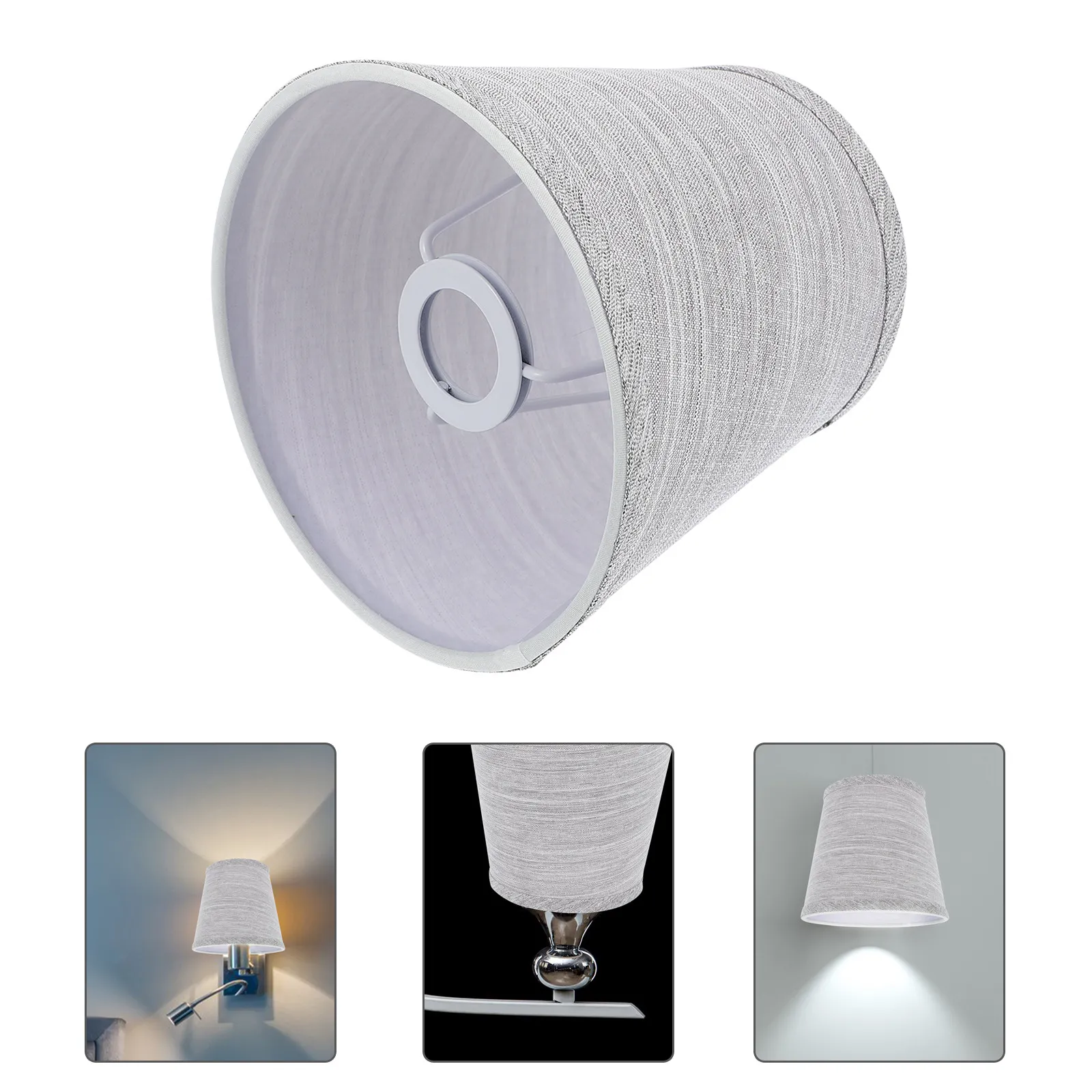1Pcs High Quality Cloth Lampshade Compatible with E14 Base Lamps Floor Pendant Wall Ceiling Bedside Modern Simple Design Fabric
