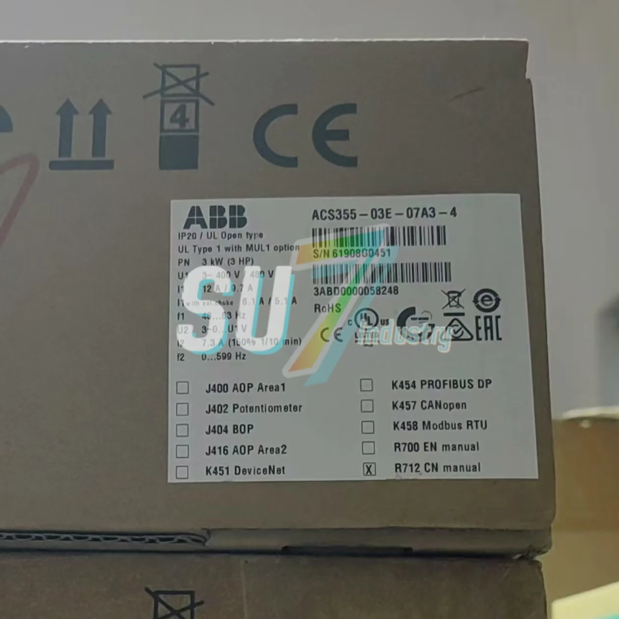 ACS355-03E-02A4-2 ACS355-03E-03A3-4 周波数コンバータ 新品在庫あり